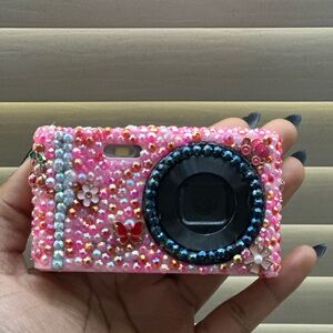 Pink Bejeweled Digital Camera